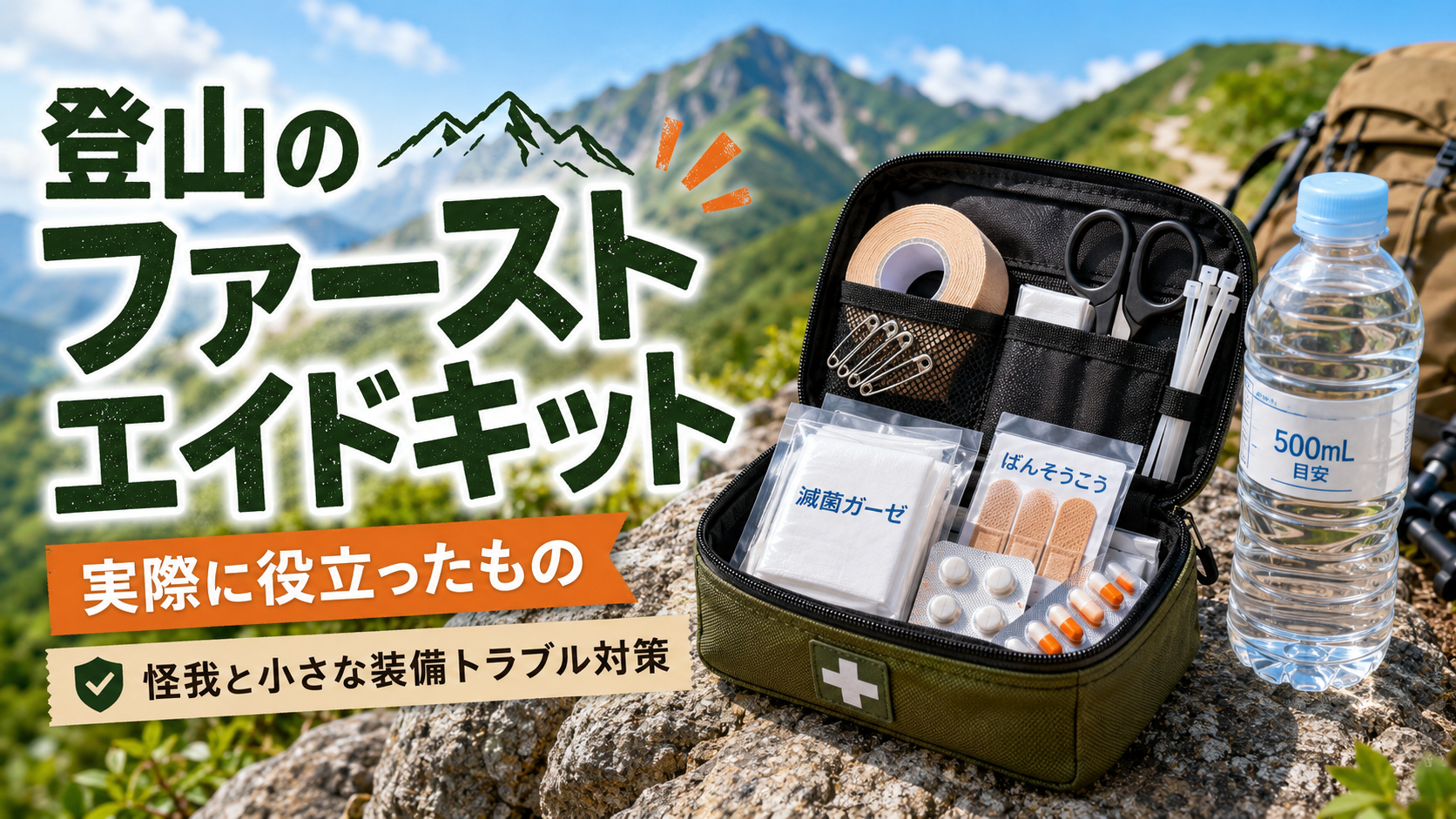 登山のファーストエイドキット